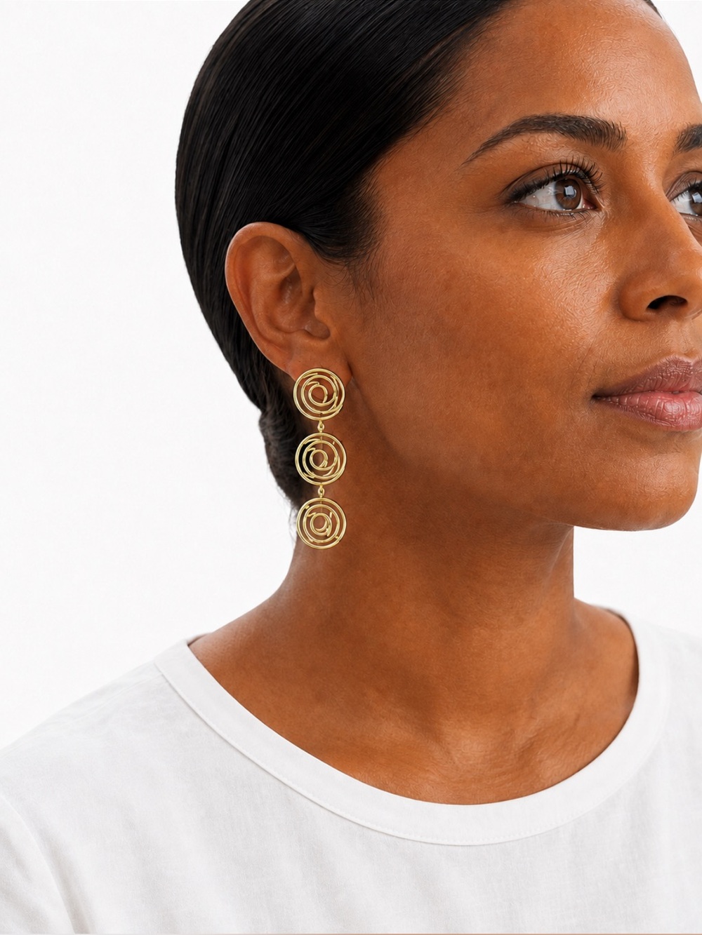 NEW Elan’s Daughter Gold Plated Spiral Earrings